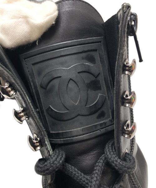 CHANEL（シャネル）CHANEL (シャネル) サイドジップブーツ ブラック サイズ:22CM相当の古着・服飾アイテム