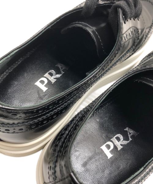 PRADA（プラダ）PRADA (プラダ) レースアップシューズ ブラック サイズ:35(22.5CM)の古着・服飾アイテム