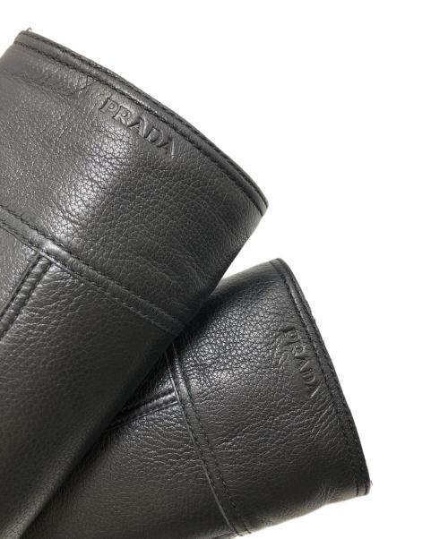 PRADA（プラダ）PRADA (プラダ) ロングブーツ ブラック サイズ:35の古着・服飾アイテム