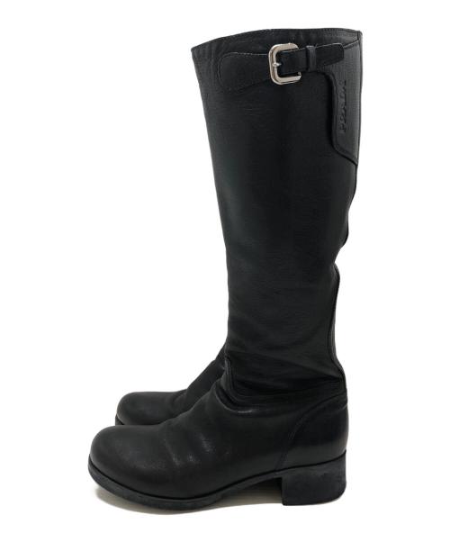 PRADA（プラダ）PRADA (プラダ) ロングブーツ ブラック サイズ:35 1/2の古着・服飾アイテム