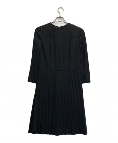 中古・古着通販】PRADA (プラダ) ラムレザー切替プリーツワンピース