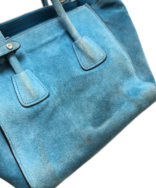 PRADA（プラダ）PRADA (プラダ) 2WAYスエードショルダーバッグ スカイブルー サイズ:表記なしの古着・服飾アイテム