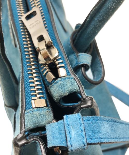 PRADA（プラダ）PRADA (プラダ) 2WAYスエードショルダーバッグ スカイブルー サイズ:表記なしの古着・服飾アイテム