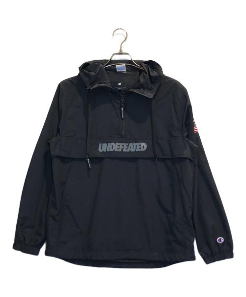 UNDEFEATED（アンディフィーテッド）UNDEFEATED (アンディフィーテッド) Champion (チャンピオン) アノラックパーカー ブラック サイズ:Sの古着・服飾アイテム