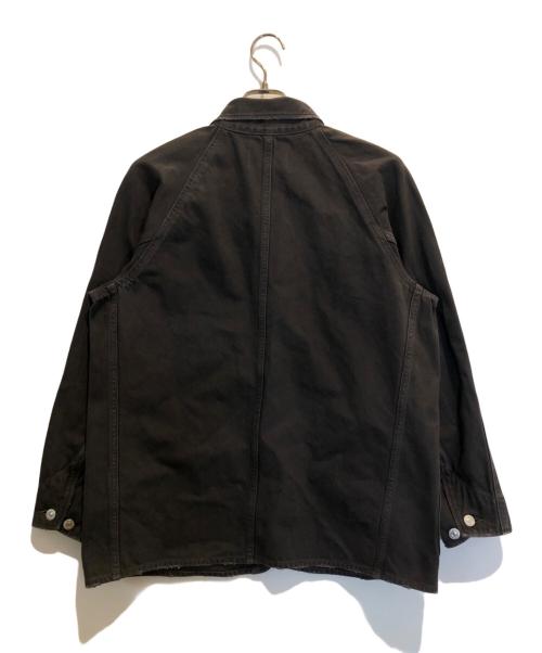 ATELLIER WELLS BY JOHNBULL（アトリエ ウェルズ バイ ジョンブル）Atellier WELLS by JOHNBULL (アトリエ ウェルズ バイ ジョンブル) カツラギオーバーダイカバーオールジャケット ブラウン サイズ:Mの古着・服飾アイテム