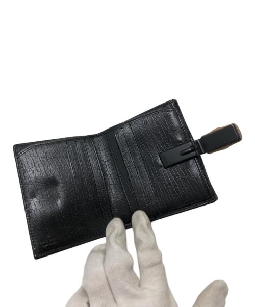 GUCCI（グッチ）GUCCI (グッチ) バンブークリップ付き3つ折り財布 ブラック サイズ:表記なしの古着・服飾アイテム