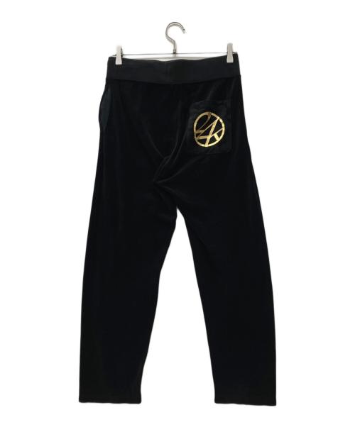 A BATHING APE（アベイシングエイプ）A BATHING APE (アベイシングエイプ) 24karats (トゥエンティーフォーカラッツ) ベロアセットアップ ブラック サイズ:Sの古着・服飾アイテム