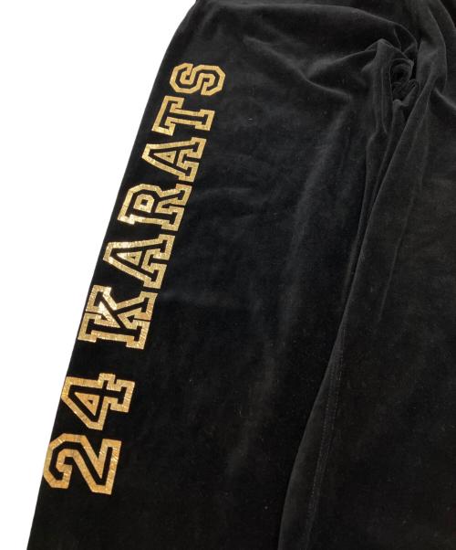 A BATHING APE（アベイシングエイプ）A BATHING APE (アベイシングエイプ) 24karats (トゥエンティーフォーカラッツ) ベロアセットアップ ブラック サイズ:Sの古着・服飾アイテム