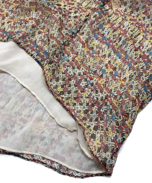 ISABEL MARANT ETOILE（イザベルマランエトワール）ISABEL MARANT ETOILE (イザベルマランエトワール) 総柄ワンピース レッド サイズ:34の古着・服飾アイテム