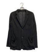 Yohji Yamamoto Costume D’Hommeヨウジヤマモトコスチュームドオム）の古着「2Bリネンジャケット」｜ブラック