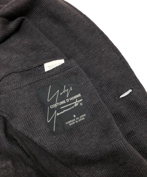 Yohji Yamamoto Costume D’Homme（ヨウジヤマモトコスチュームドオム）Yohji Yamamoto Costume D’Homme (ヨウジヤマモトコスチュームドオム) 2Bリネンジャケット ブラック サイズ:3の古着・服飾アイテム
