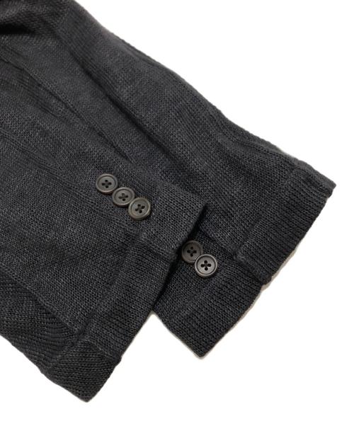 Yohji Yamamoto Costume D’Homme（ヨウジヤマモトコスチュームドオム）Yohji Yamamoto Costume D’Homme (ヨウジヤマモトコスチュームドオム) 2Bリネンジャケット ブラック サイズ:3の古着・服飾アイテム