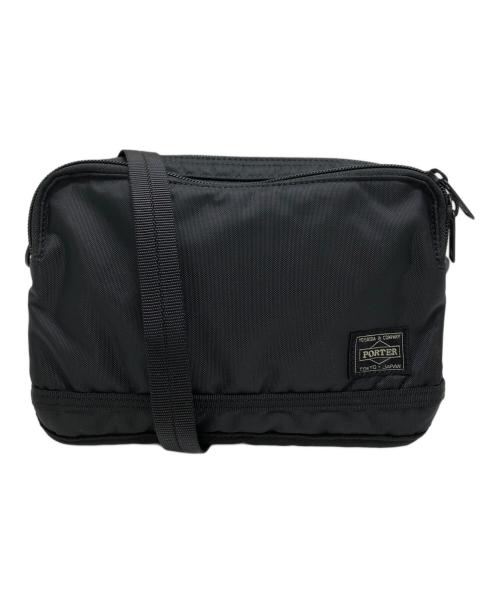 PORTER（ポーター）PORTER (ポーター) フラッシュショルダーバッグ ブラック サイズ:表記なしの古着・服飾アイテム