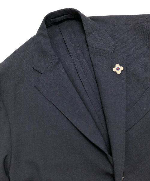 LARDINI（ラルディーニ）LARDINI (ラルディーニ) イージーウェア テクノウールトロピカル3B1プリーツスーツ ネイビー サイズ:50の古着・服飾アイテム