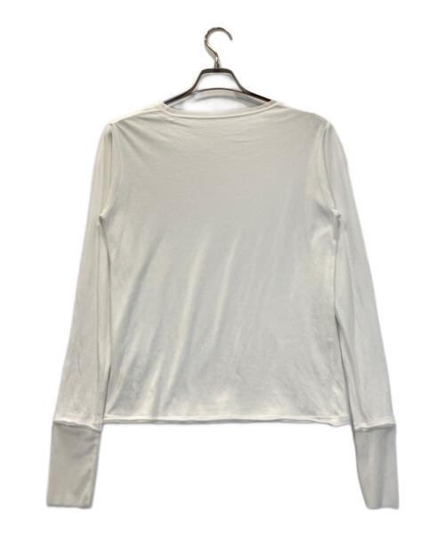 SLOBE IENA（スローブ イエナ）SLOBE IENA (スローブ イエナ) レイヤードスリーブロンTEE ホワイト サイズ:表記なしの古着・服飾アイテム