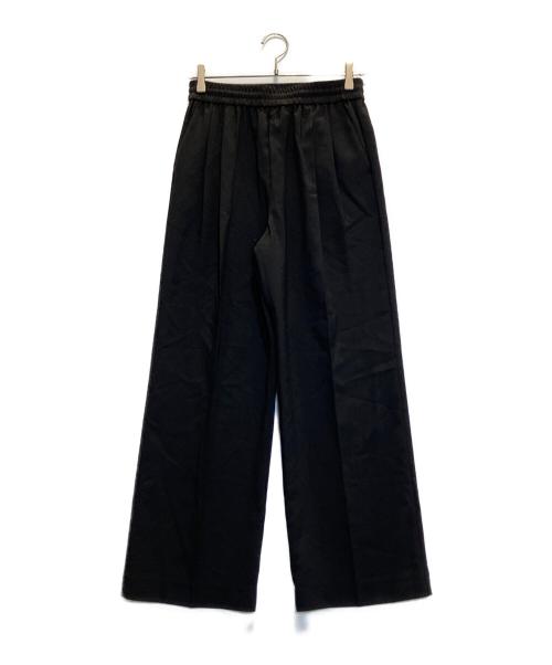 JOURNAL STANDARD relume（ジャーナルスタンダード レリューム）JOURNAL STANDARD relume (ジャーナルスタンダード レリューム) マットウースフレアタックパンツ ブラック サイズ:38 未使用品の古着・服飾アイテム