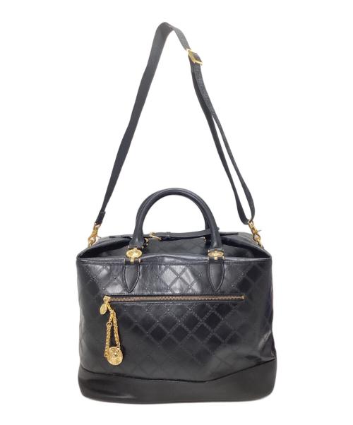 GIANNI VERSACE（ジャンニ・ヴェルサーチ）GIANNI VERSACE (ジャンニ・ヴェルサーチ) グレカラージトートバッグ ブラック サイズ:表記なしの古着・服飾アイテム