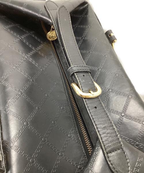 GIANNI VERSACE（ジャンニ・ヴェルサーチ）GIANNI VERSACE (ジャンニ・ヴェルサーチ) グレカラージトートバッグ ブラック サイズ:表記なしの古着・服飾アイテム