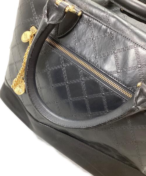 GIANNI VERSACE（ジャンニ・ヴェルサーチ）GIANNI VERSACE (ジャンニ・ヴェルサーチ) グレカラージトートバッグ ブラック サイズ:表記なしの古着・服飾アイテム