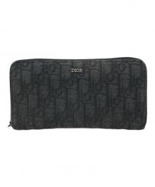 DIOR HOMME（ディオール オム）の古着「オブリーク トロッター ラウンドファスナー」｜ブラック