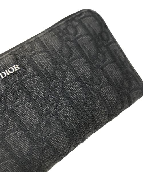 DIOR HOMME（ディオール オム）DIOR HOMME (ディオール オム) オブリーク トロッター ラウンドファスナー ブラック サイズ:表記なしの古着・服飾アイテム