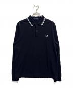 FRED PERRYフレッドペリー）の古着「長袖ポロシャツ」｜ブラック