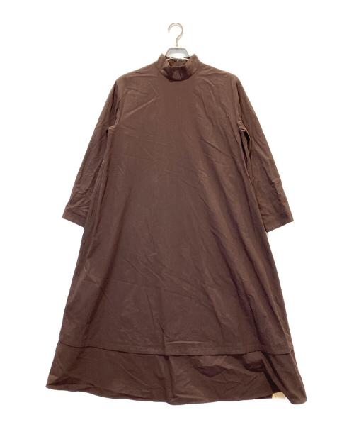 PLAIN PEOPLE（プレインピープル）PLAIN PEOPLE (プレインピープル) モンクベルテッドワンピース ブラウン サイズ:9の古着・服飾アイテム