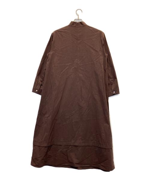 PLAIN PEOPLE（プレインピープル）PLAIN PEOPLE (プレインピープル) モンクベルテッドワンピース ブラウン サイズ:9の古着・服飾アイテム