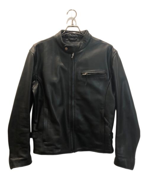 Rookie（ルーキー）Rookie (ルーキー) ライダースジャケット ブラック サイズ:LLの古着・服飾アイテム
