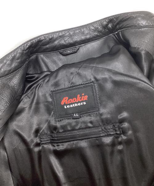 Rookie（ルーキー）Rookie (ルーキー) ライダースジャケット ブラック サイズ:LLの古着・服飾アイテム