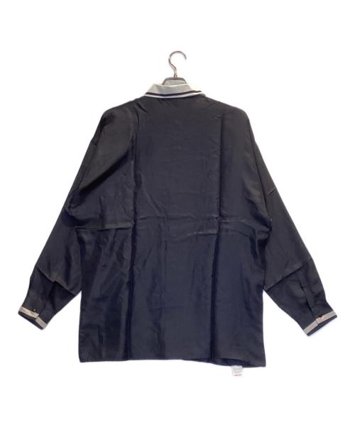 GIANNI VERSACE（ジャンニ・ヴェルサーチ）GIANNI VERSACE (ジャンニ・ヴェルサーチ) シルクシャツ ブラック サイズ:46/Sの古着・服飾アイテム