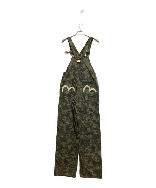 EVISU（エヴィス）EVISU (エヴィス) オーバーオール グリーン サイズ:28(参考サイズL~XL)の古着・服飾アイテム