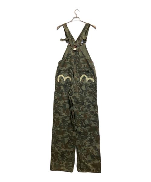 EVISU（エヴィス）EVISU (エヴィス) オーバーオール グリーン サイズ:28(参考サイズL~XL)の古着・服飾アイテム