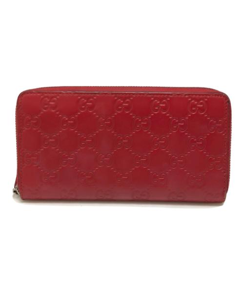 GUCCI（グッチ）GUCCI (グッチ) 長財布 レッド サイズ:表記なしの古着・服飾アイテム