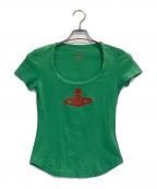 Vivienne Westwood RED LABELヴィヴィアンウエストウッドレッドレーベル）の古着「Uネックカットソー」｜グリーン