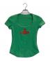 Vivienne Westwood RED LABEL（ヴィヴィアンウエストウッドレッドレーベル）の古着「Uネックカットソー」｜グリーン