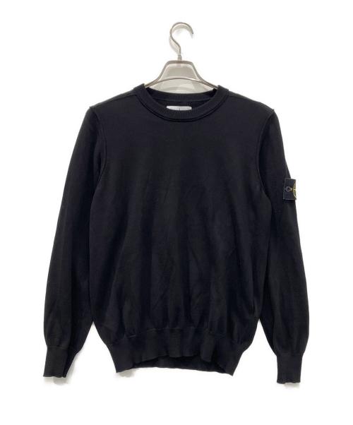STONE ISLAND（ストーンアイランド）STONE ISLAND (ストーンアイランド) クルーネックニット ブラック サイズ:Sの古着・服飾アイテム