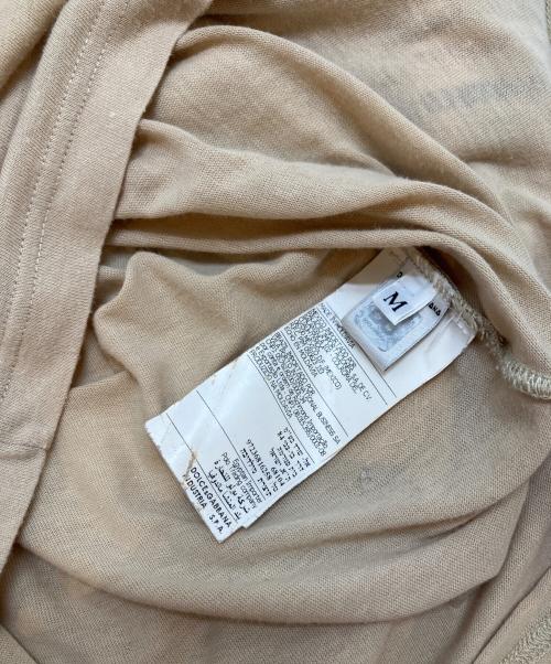 DOLCE & GABBANA（ドルチェ＆ガッバーナ）DOLCE & GABBANA (ドルチェ＆ガッバーナ) ヘンリーネックカットソー ベージュ サイズ:Mの古着・服飾アイテム