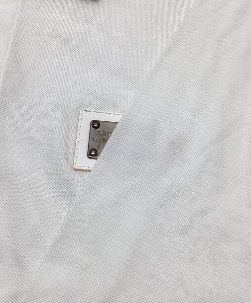 DOLCE & GABBANA（ドルチェ＆ガッバーナ）DOLCE & GABBANA (ドルチェ＆ガッバーナ) ポロシャツ ホワイト サイズ:48の古着・服飾アイテム