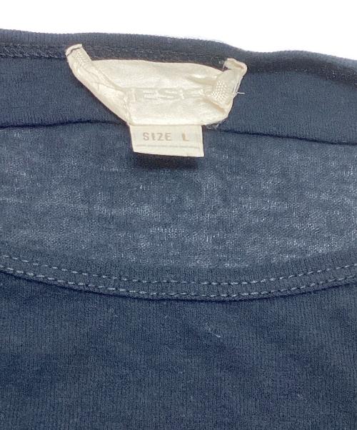 DIESEL（ディーゼル）DIESEL (ディーゼル) セカンドスキンカットソー ブラック サイズ:Lの古着・服飾アイテム