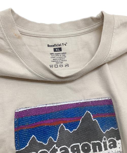 Patagonia（パタゴニア）Patagonia (パタゴニア) ロゴＴシャツ ベージュ サイズ:XLの古着・服飾アイテム