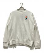 POLO RALPH LAURENポロ・ラルフローレン）の古着「レインボーポニー スウェット」｜ホワイト