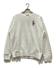 POLO RALPH LAUREN（ポロ・ラルフローレン）の古着「レインボーポニー スウェット」｜ホワイト