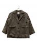 CLANE（クラネ）の古着「MIX SHAGGY OVER TAILORED JACKET」｜ブラウン