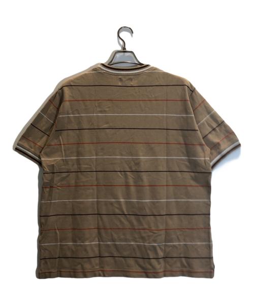 stussy（ステューシー）stussy (ステューシー) ボーダーTシャツ ブラウン サイズ:Mの古着・服飾アイテム