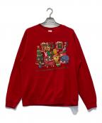 DISNEYディズニー）の古着「プリントスウェット」｜レッド