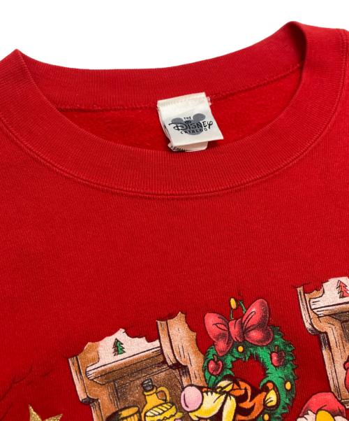DISNEY（ディズニー）Disney (ディズニー) プリントスウェット レッド サイズ:Sの古着・服飾アイテム