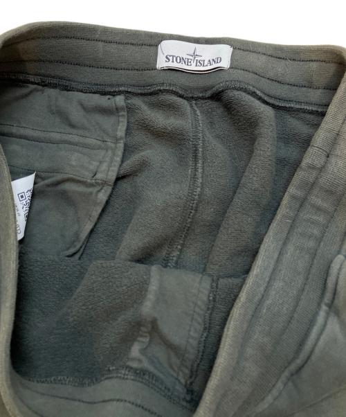 STONE ISLAND（ストーンアイランド）STONE ISLAND (ストーンアイランド) コットンスウェットシャーリングテーパードパンツ カーキ サイズ:Lの古着・服飾アイテム