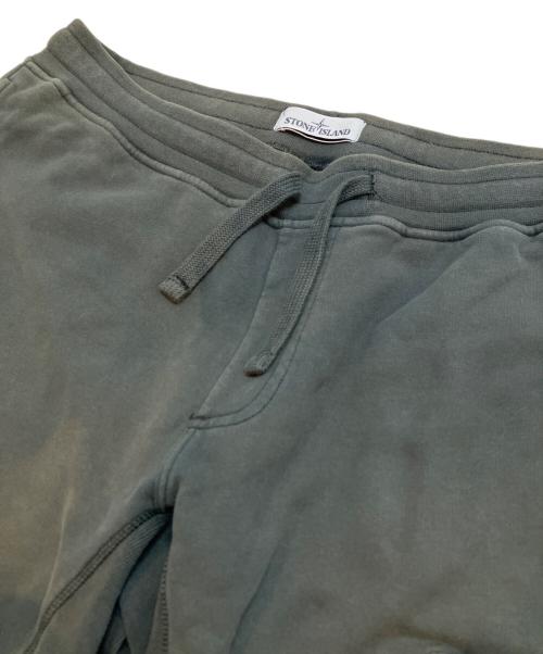 STONE ISLAND（ストーンアイランド）STONE ISLAND (ストーンアイランド) コットンスウェットシャーリングテーパードパンツ カーキ サイズ:Lの古着・服飾アイテム