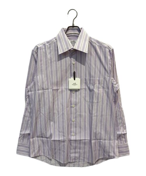 HERMES（エルメス）HERMES (エルメス) ストライプシャツ パープル サイズ:16 未使用品の古着・服飾アイテム